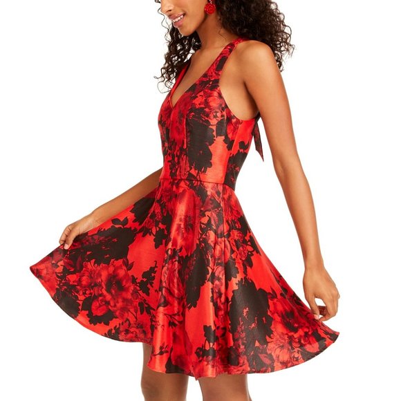 CITY STUDIO Dresses & Skirts - City Studios Womens Dress Juniors Size 5 Red Black